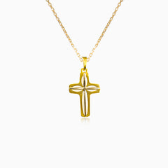 Double gold cross