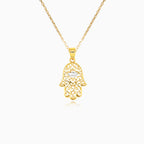 Gold Hamsa pendant