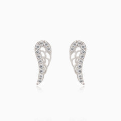 White gold wings with zircons