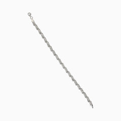 White gold bracelet with interesting designs