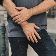 Rectangular gold bracelet