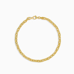 Gold chain bracelet