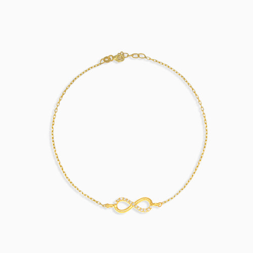 Gold infinity bracelet