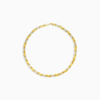 Stylový dámský náhrdelník z bílého a žlutého zlata