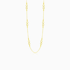 Collar de oro infinito