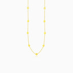 Golden necklace with simple medallions
