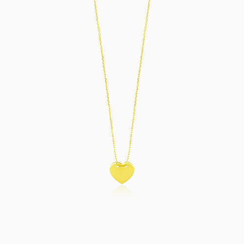 Zlatý náhrdelník s jemným srdcem