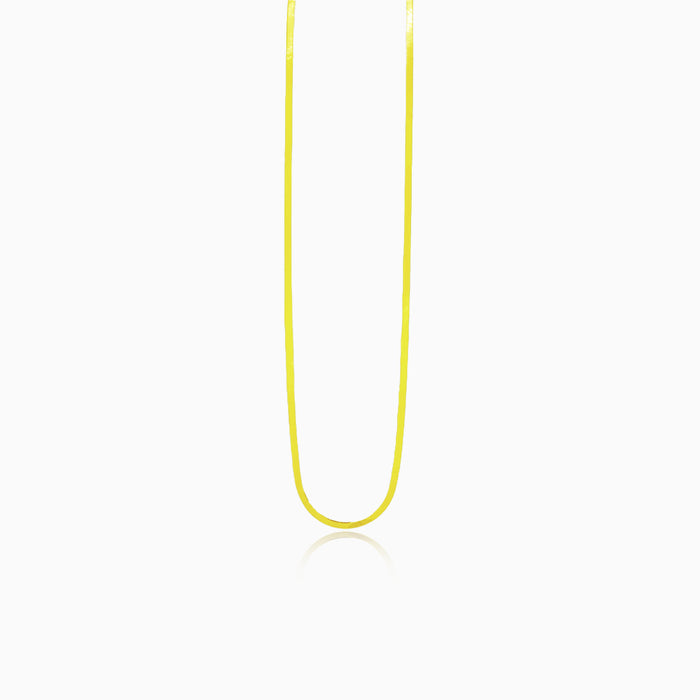 Charming flat gold necklace
