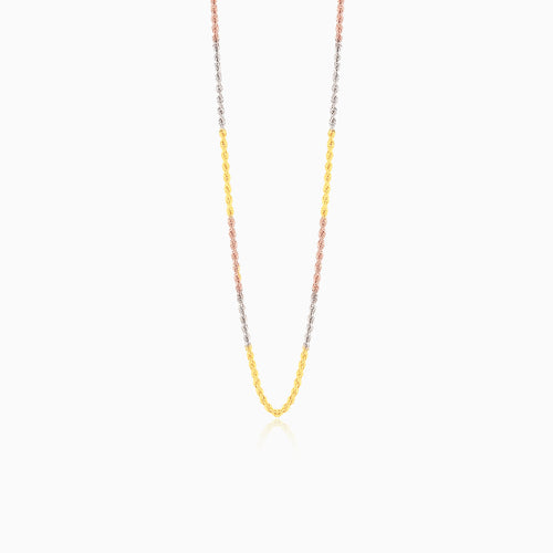 Three-Colored gold Valis chain