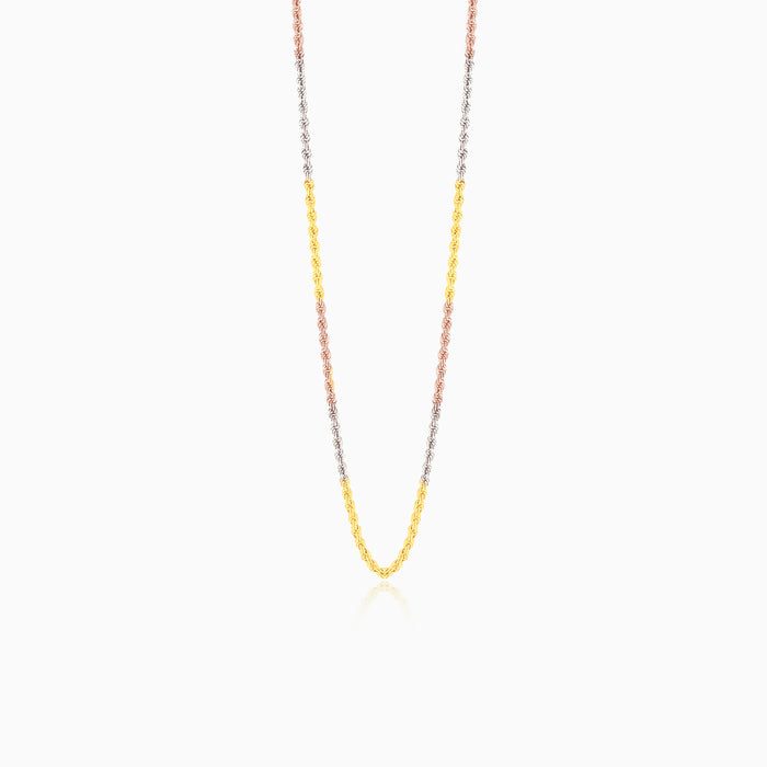 Dreifarbige Valis-Goldkette