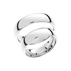 Wide white gold wedding ring