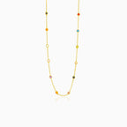 Gold multicolor necklace