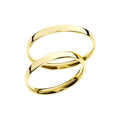 Anillo de boda de oro amarillo atemporal