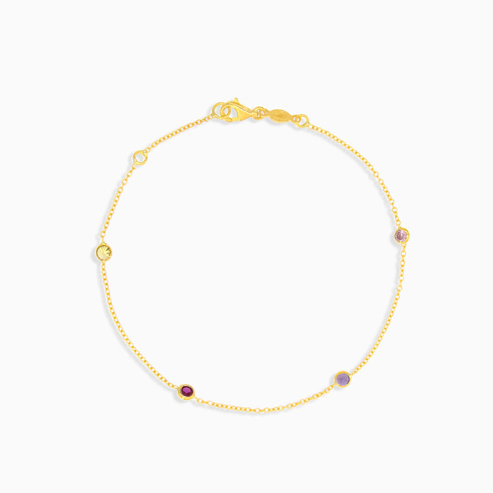 goldenes-ketten-armband-mit-farbigen-steinen