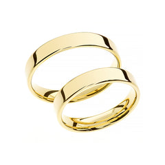 Anillo de boda clásico en oro amarillo