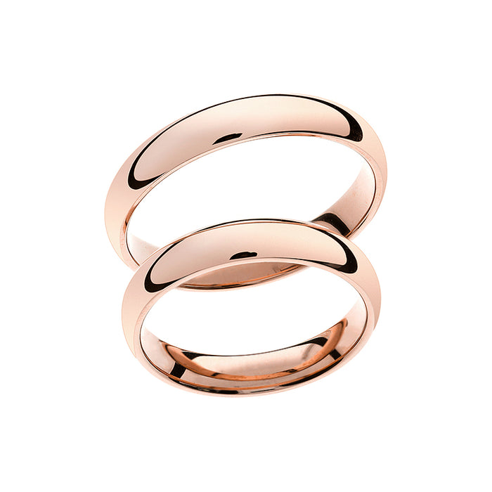 Classic thin rose gold wedding ring