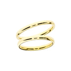 Smooth yellow gold wedding ring