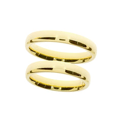 Anillo clásico ancho de oro amarillo