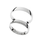 Classic white gold wedding ring