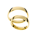 Classic high polished yellow gold wedding ring