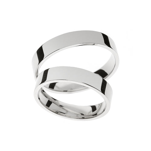 Classic white gold wedding ring