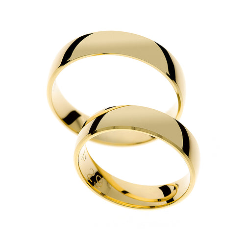 Classic high polished gold ring