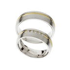 Dual gold wedding ring