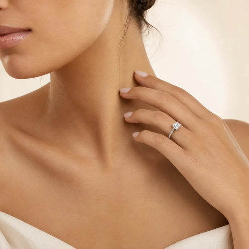 Luminous Sterling Silver Cubic Zirconia Ring