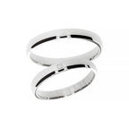 Classic white gold wedding band