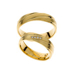 Yellow gold wedding ring design