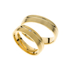 Yellow gold wedding bands