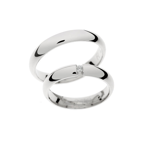 Classic white gold wedding ring