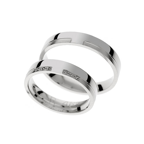 Special white gold wedding rings