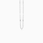 14K White Gold Twisted Singapore Chain Necklace