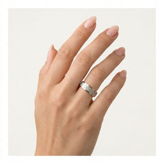 Široké snubní prsteny z růžového a bílého zlata