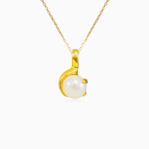 Unique white pearl pendant