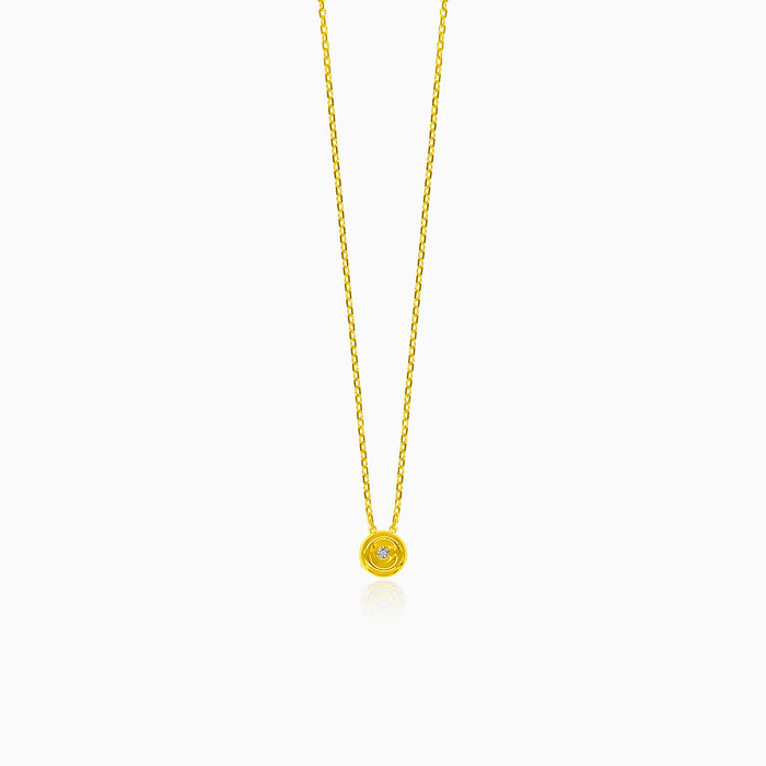 Fine diamond solitaire necklace