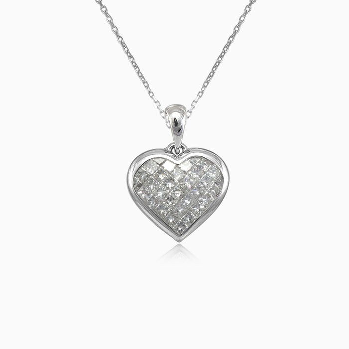 Pendentif cœur en or avec diamant