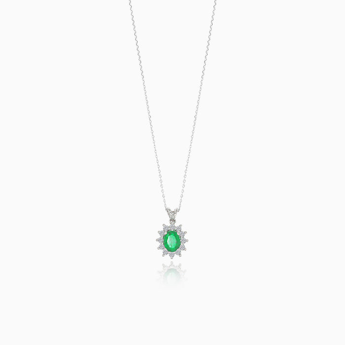 Královský náhrdelník s esmeraldem a diamanty