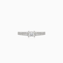 Stunning white gold princess cut diamond engagement ring