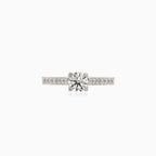 Splendid diamond white gold ring