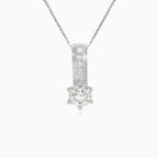 Elegant women pendant with round cut diamonds