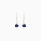 Classic white gold sapphire earrings