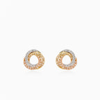 Multicolor diamond radiance stud earrings