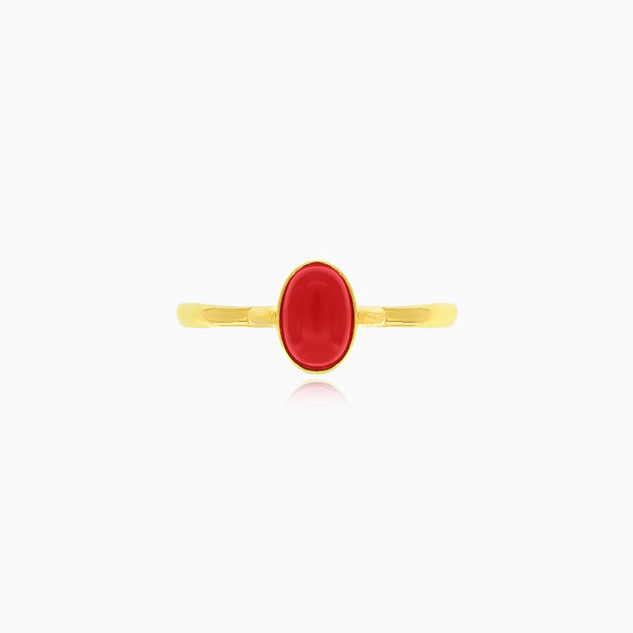 Roter Korallen-Goldring