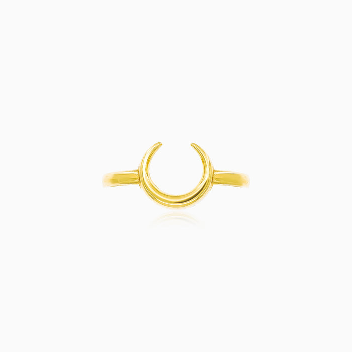 Bague en or demi-lune