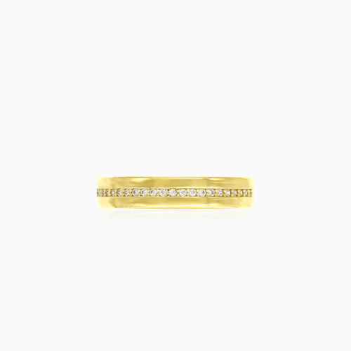 Channel-set round eternity band ring