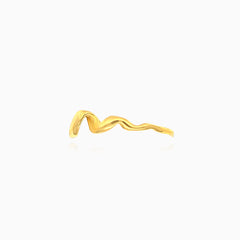 Twisted gold ring