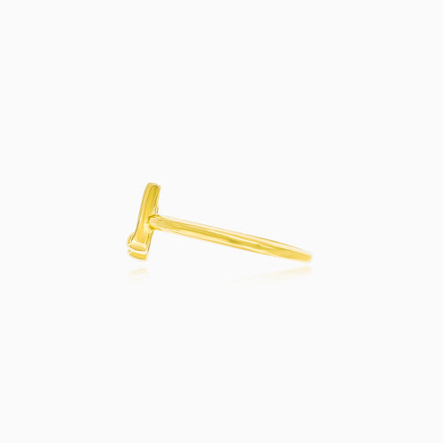 Musical note gold ring