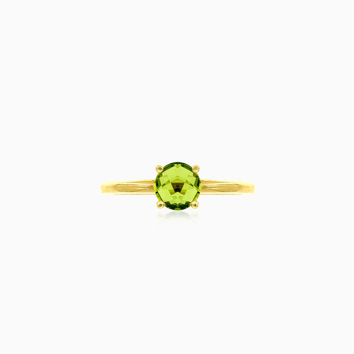 Bague en péridot vert naturel
